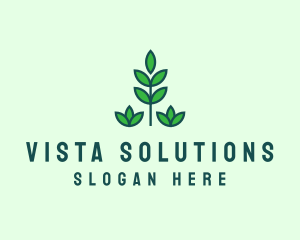 Green Eco Garden Plant logo design