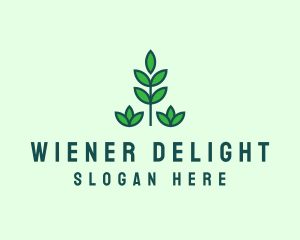 Green Eco Garden Plant logo design