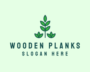 Green Eco Garden Plant logo design