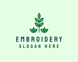 Green Eco Garden Plant logo design