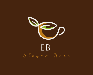 Coffee - Leaf Cup Cafe logo design