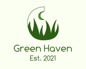 Green Evening Grass logo design