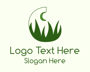 Green Evening Grass Logo