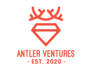 Antler - Red Diamond Antlers logo design