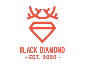 Red Diamond Antlers logo design