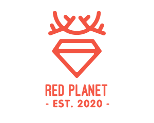 Red Diamond Antlers logo design