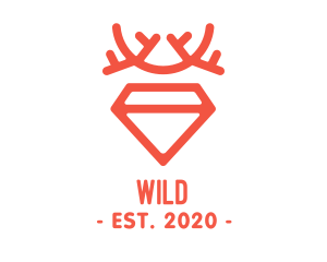 Horns - Red Diamond Antlers logo design