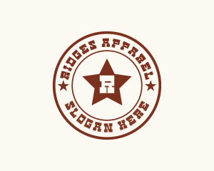 Lonestar Cowboy Star logo design