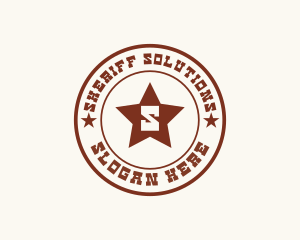 Lonestar Cowboy Star logo design