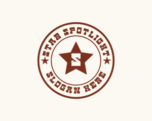 Lonestar Cowboy Star logo design