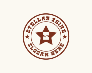 Lonestar Cowboy Star logo design