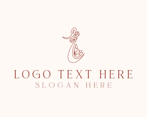 Event Planner - Floral Boutique Letter E logo design