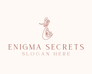 Floral Boutique Letter E logo design