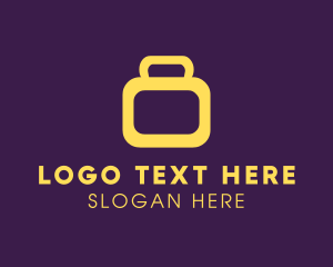 Baggage - Modern Business Suitcase logo design