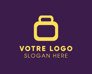 Modern Business Suitcase Logo