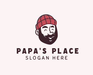 Father - Lumberjack Man Character logo design