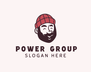 Man - Lumberjack Man Character logo design