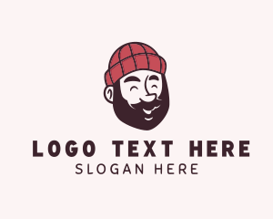 Menswear - Lumberjack Man Character logo design