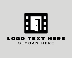 Production - Film Strip Door logo design