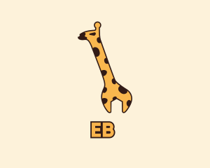 Service - Giraffe Wrench Spanner logo design
