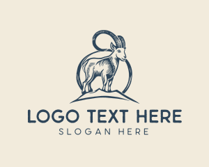 Ram - Goat Ram Wildlife logo design