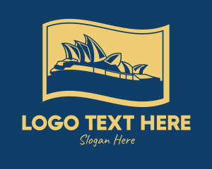 Sydney Opera Flag  Logo