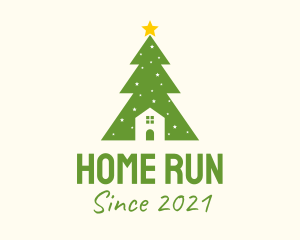 Christmas Tree Home  logo design