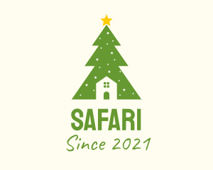 Festival - Christmas Tree Home logo design