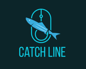 Hook - Fish Hook Lure logo design