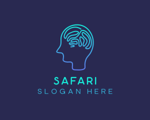 Counseling - Human Brain Psychology logo design