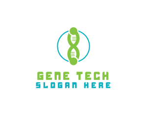 Gene - DNA Genes Number 8 logo design