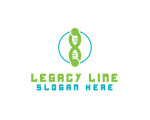 Hereditary - DNA Genes Number 8 logo design