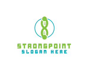 Lab - DNA Genes Number 8 logo design