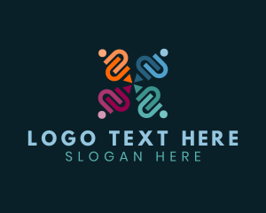 Human - People Team Community logo design