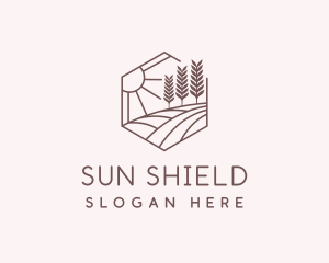 Sun Hill Farming  logo design