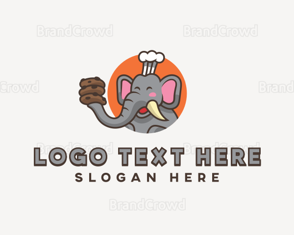 Elephant Cookies Baker Logo