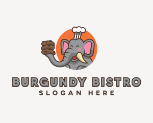 Elephant Cookies Baker logo design