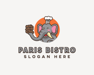 Elephant Cookies Baker logo design