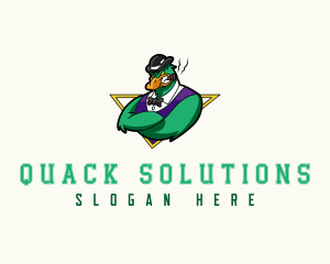 Duck - Smoking Gaming Duck logo design