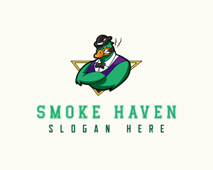 Smoke - Smoking Gaming Duck logo design