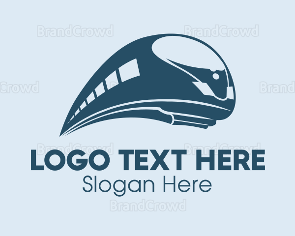 Bullet Train Transportation Logo