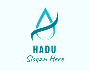 Aqua Water Droplet Logo