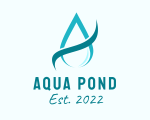 Aqua Water Droplet logo design