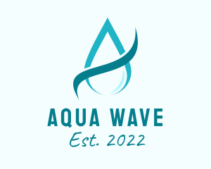 Water - Aqua Water Droplet logo design