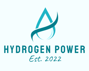 Hydrogen - Aqua Water Droplet logo design