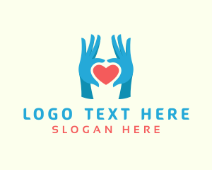 NGOs - Heart Hand Foundation logo design
