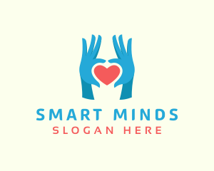 Child Welfare - Heart Hand Foundation logo design