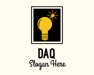 Electrical - Lightbulb Idea Frame logo design