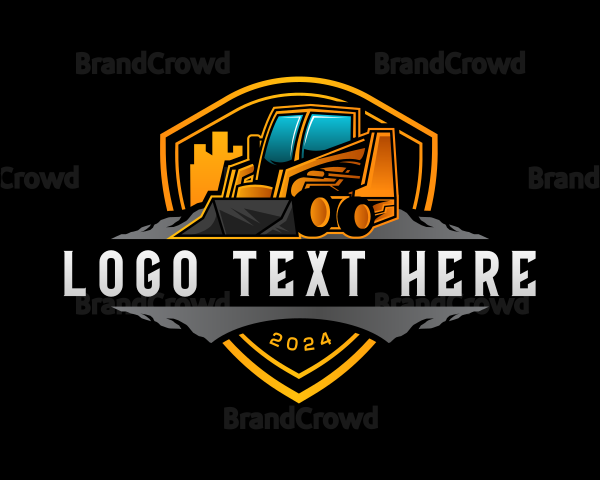 Skid Steer Construction Logo