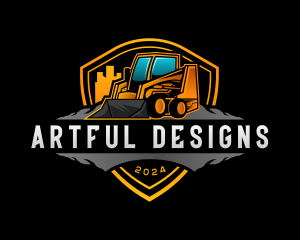 Skid Steer Construction logo design